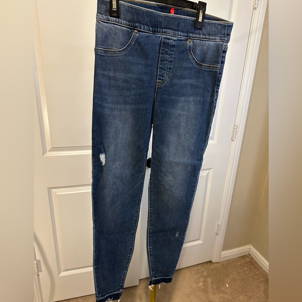 SPANX Dark Blue Denim Jeans size Medium